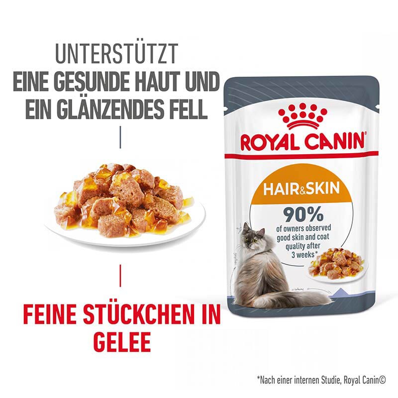Royal Canin Hair & Skin Care Katzennahrung Feucht für gesundes Fell (Intense Beauty)_0