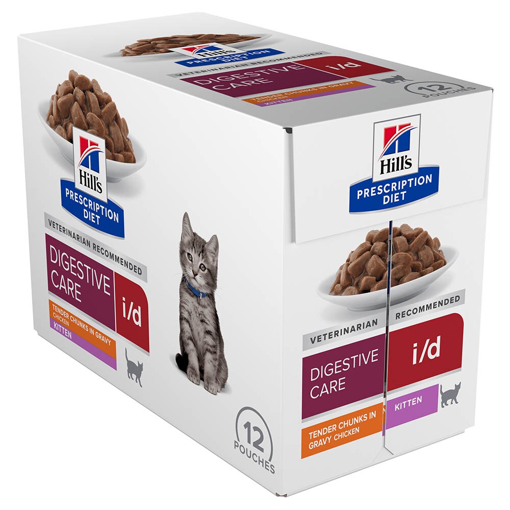 Hills Prescription Diet i/d Digestive Care Nassfutter für Kätzchen mit Huhn_1