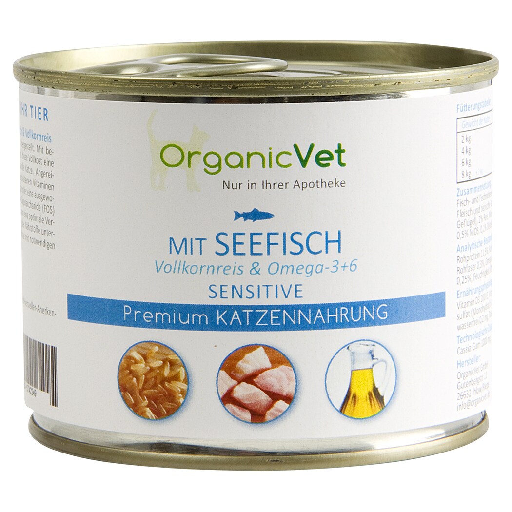 OrganicVet Sensitiv Seefisch Nassfutter für Katzen_0