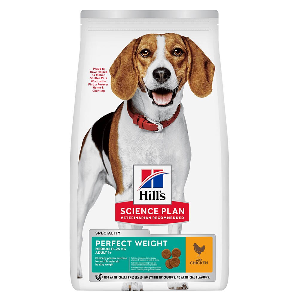 Hills Science Plan Adult Perfect Weight Medium Trockenfutter für Hunde_0