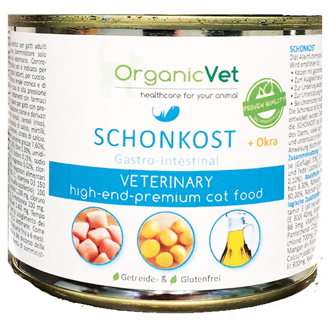 OrganicVet Schonkost Nassfutter für Katzen 200 g_0