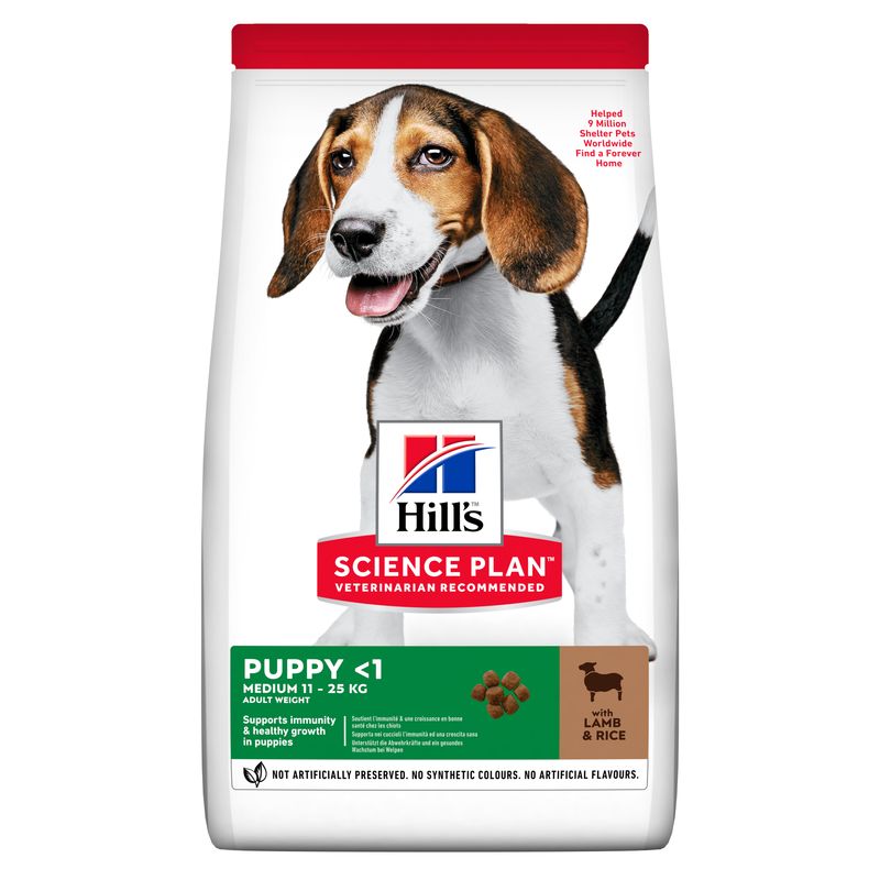 Hills Science Plan Puppy Medium Lamm und Reis Trockenfutter_0