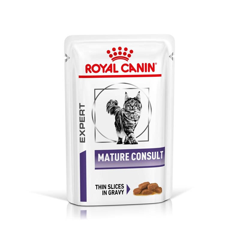 Royal Canin Expert Mature Consult Feine Stückchen in Soße Nassfutter für Katzen_0