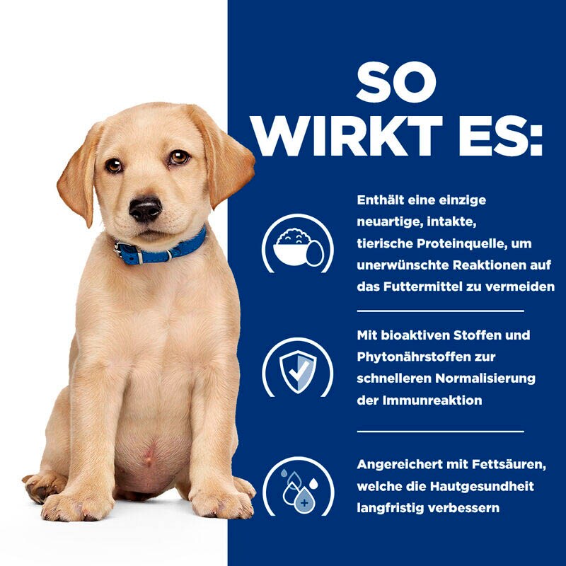 Hills Prescription Diet Derm Complete Puppy mit Reis und Ei Trockenfutter für Hunde_2