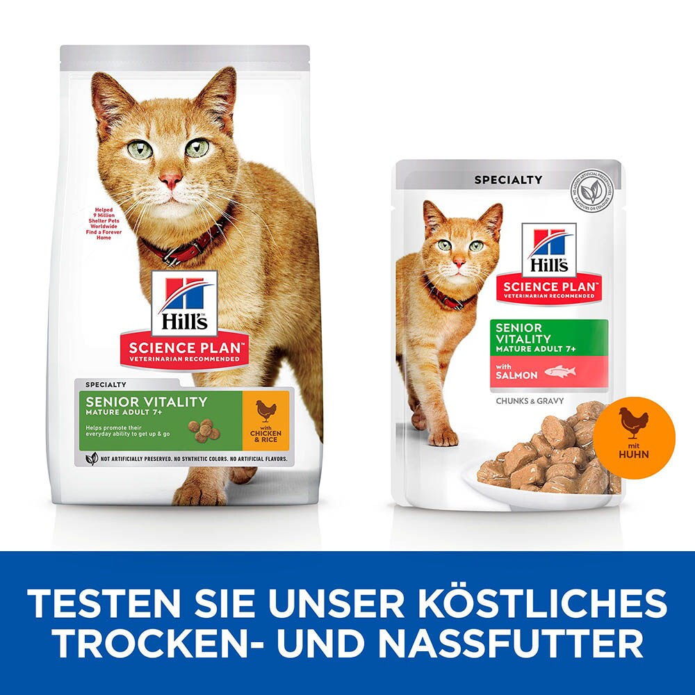 Hills Science Plan Adult 7+ Senior Vitality Huhn + Lachs Multipack Katze_4