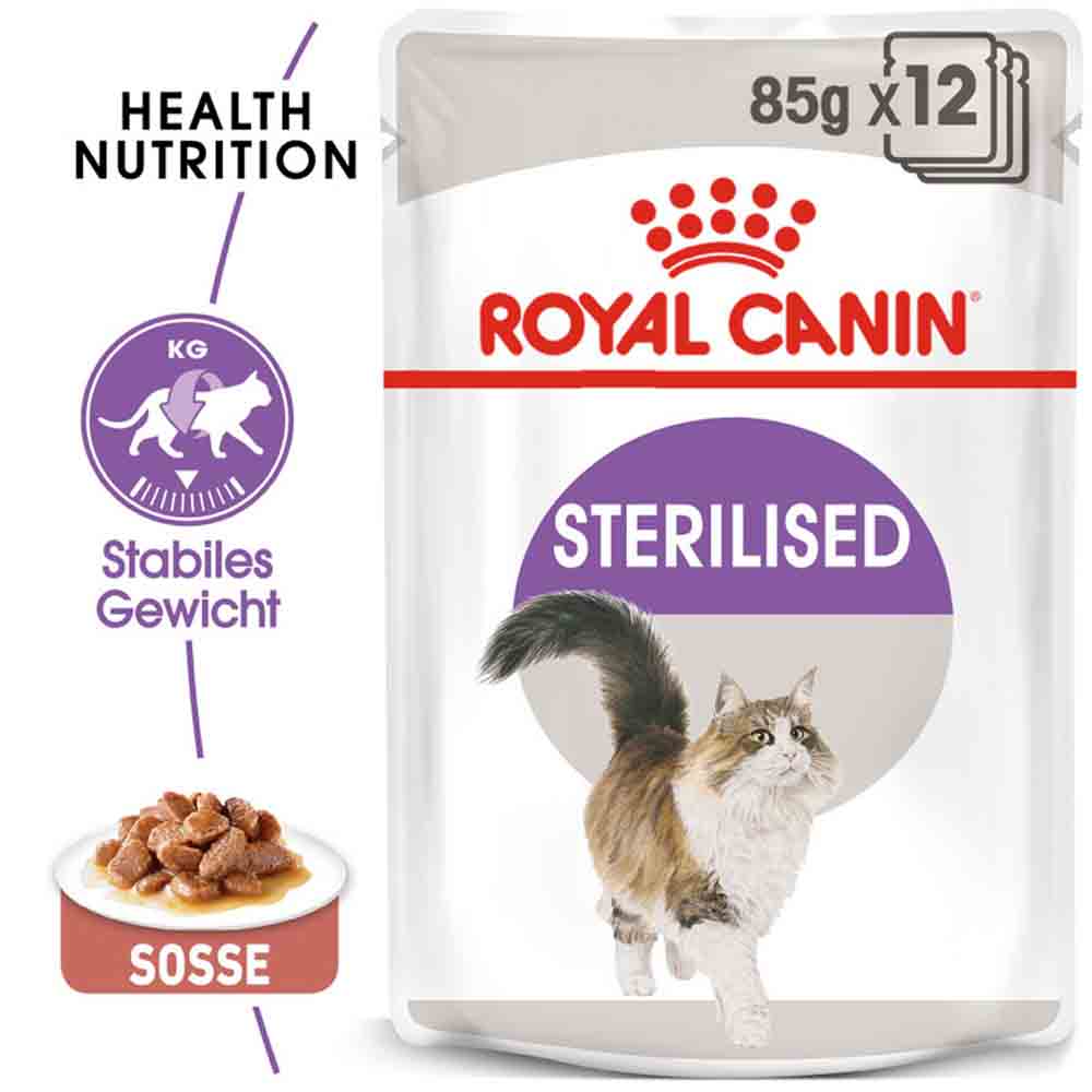 Royal Canin Sterilised Nassfutter in Soße für kastrierte Katzen_0