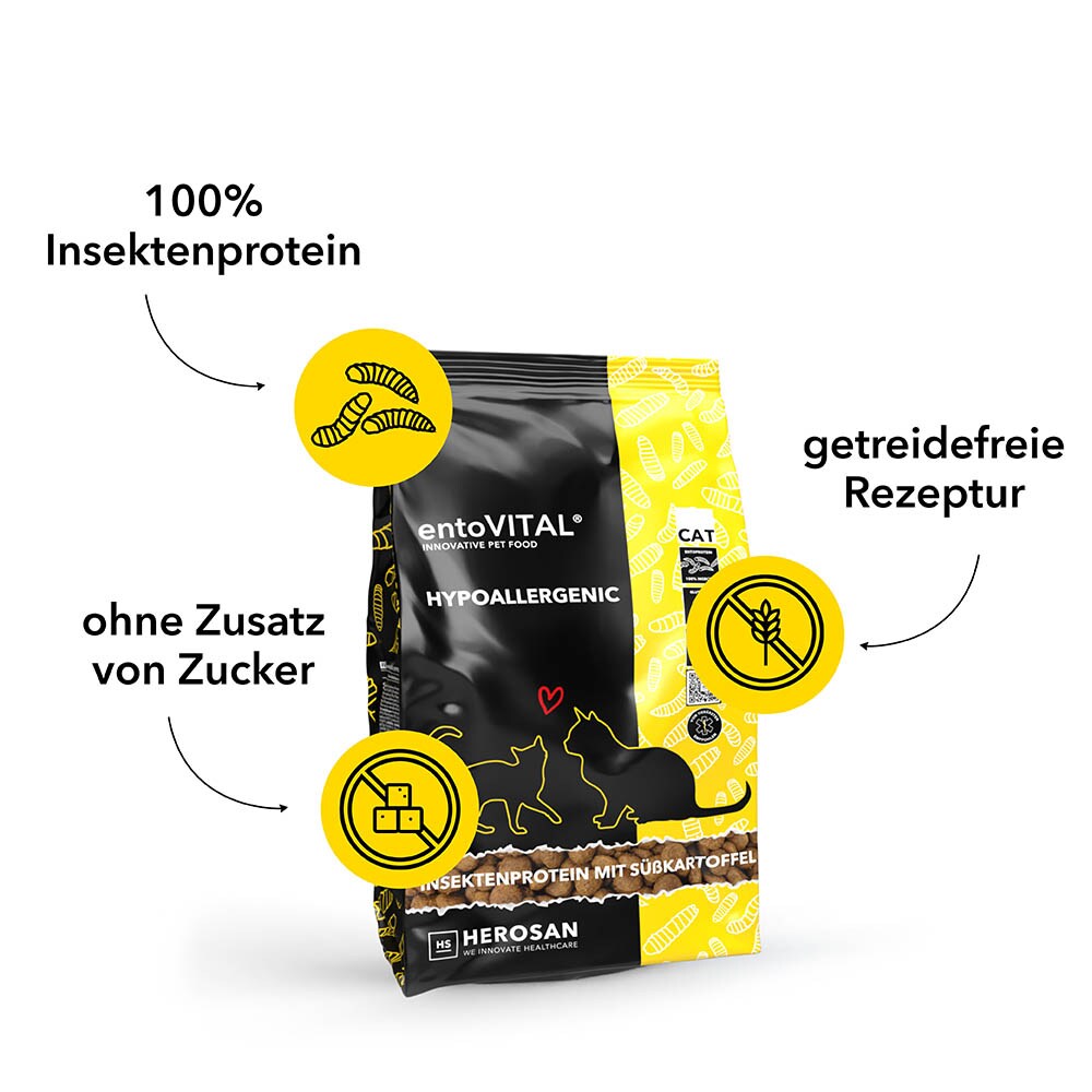 Herosan entoVITAL Cat Hypoallergenic Trockenfutter_2