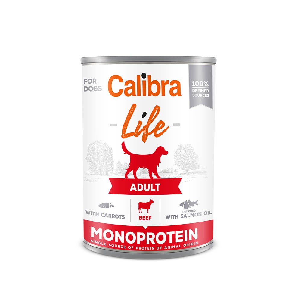 Calibra Dog Life can Adult Beef with carrots_0