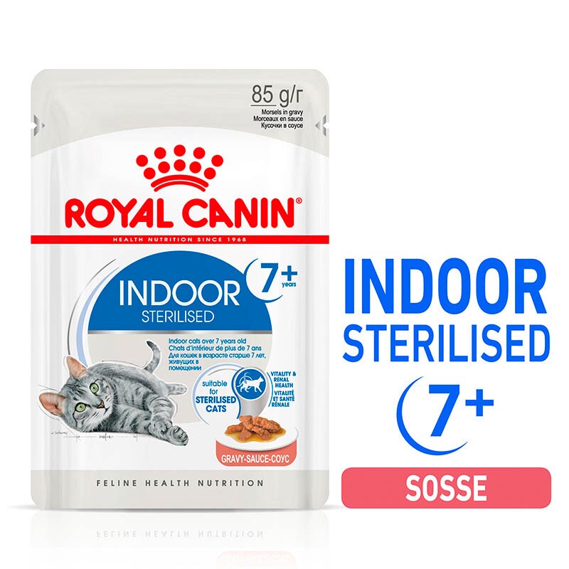 Royal Canin Sterilised 7+ Sterilised in Soße Nassfutter für Wohnungskatzen ab 7 Jahren_0