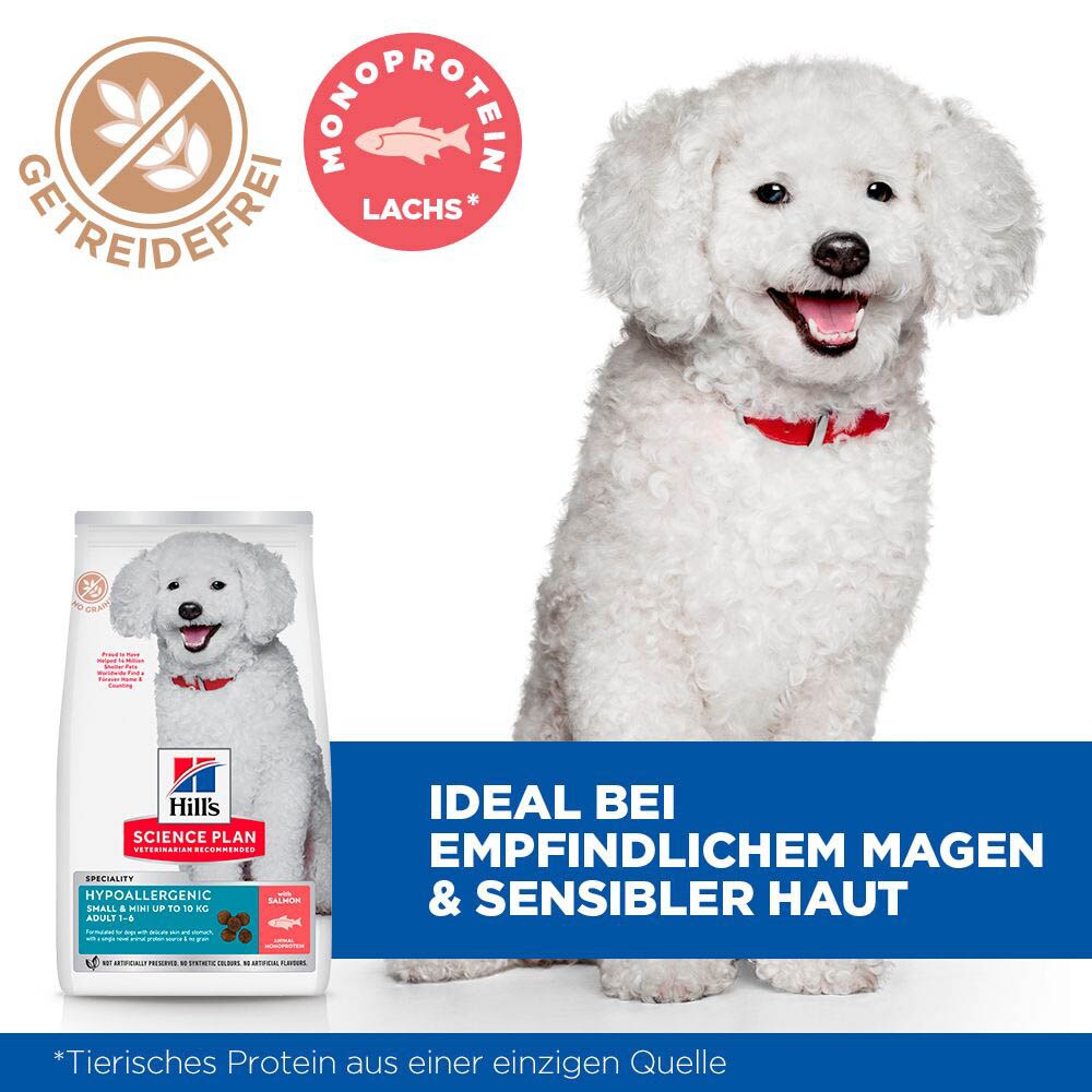Hills Science Plan Hypoallergenic Small & Mini Adult Trockenfutter mit Lachs_4