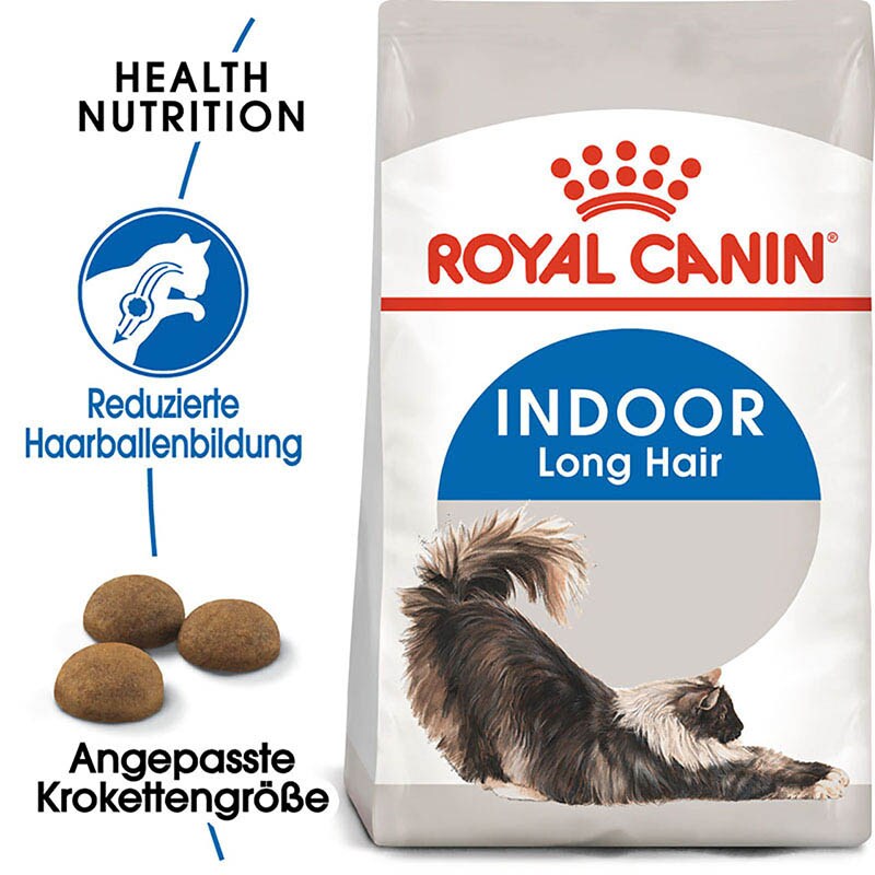 Royal Canin Indoor Longhair Trockenfutter für Wohnungskatzen mit langem Fell_0