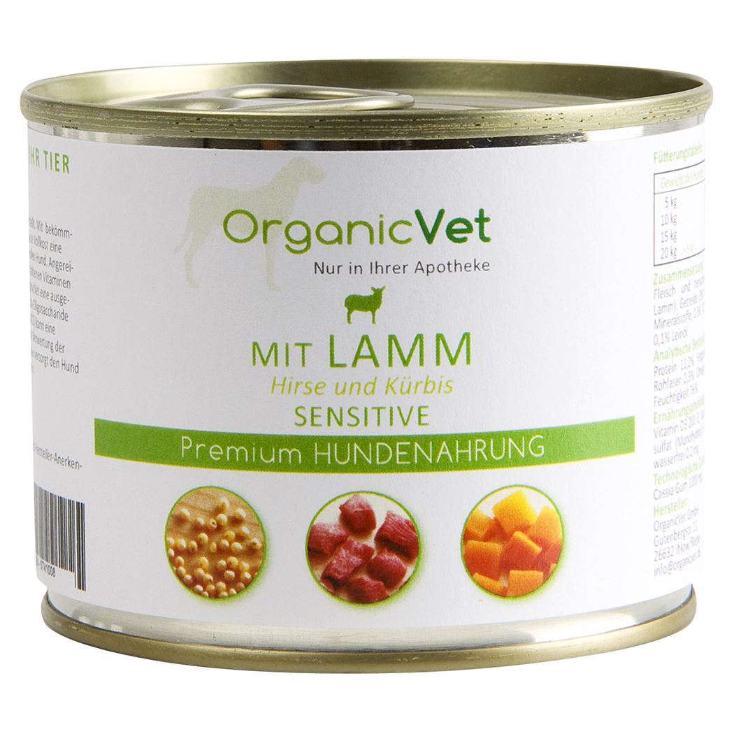 OrganicVet Sensitiv Lamm Nassfutter für Hunde_0